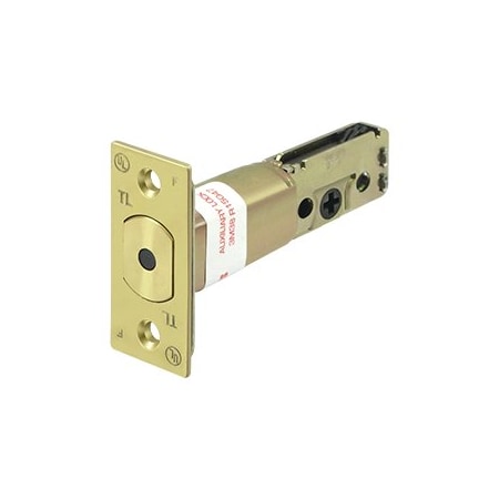 Deltana 2-3/4 Length Pro Series Grade 2 Regular Drive-In Latch Bolt Polished Brass G2RLDB75U3